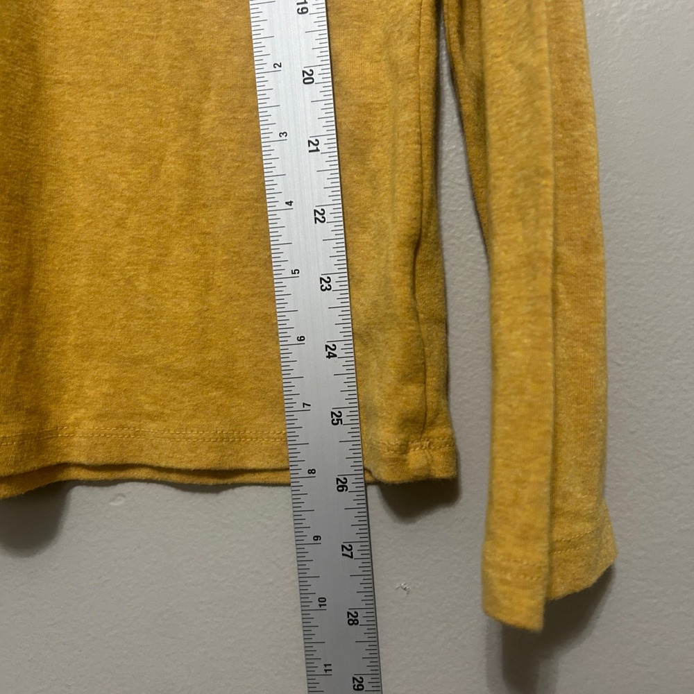 A New Day Long Sleeve Tee Women XL Mustard Yellow Cotton Modal Basic Fall Chic - Picture 7 of 7